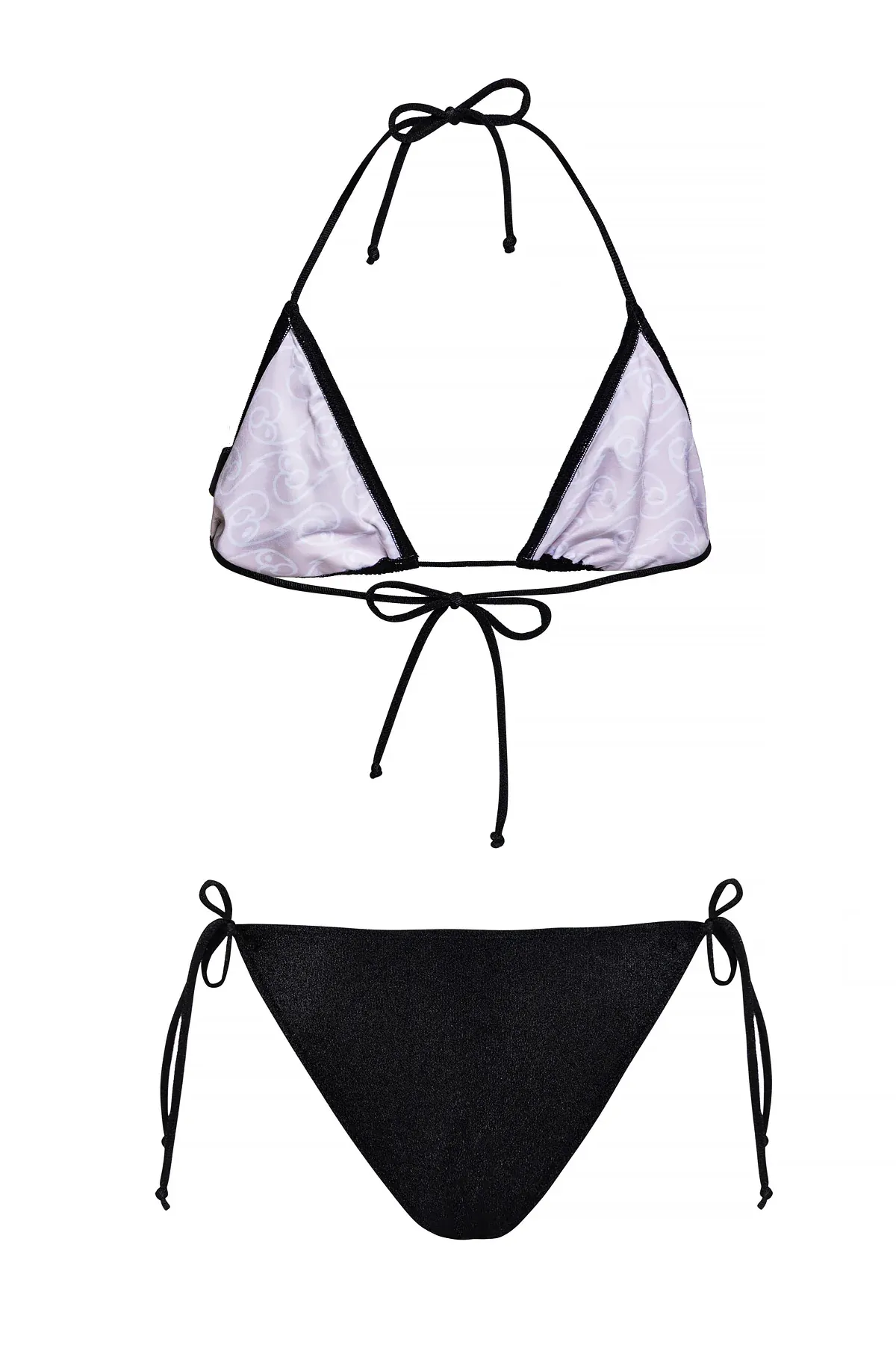 "DAME" Triangle - Side string Bikini (Black)