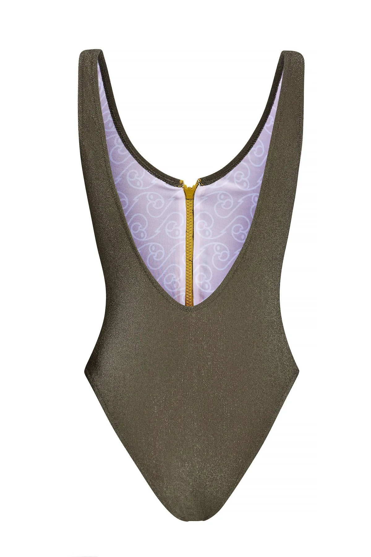 "PRINCESS" One-piece zipper front (Gold - Savannah)