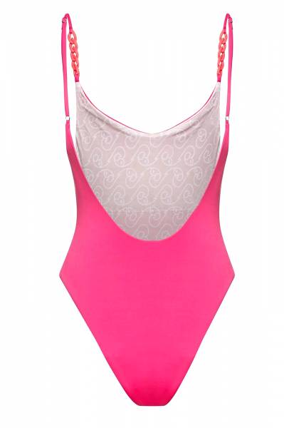 One piece strap chain detail (Fuchsia Fluo) 'IBIZA' €75,00