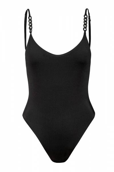 One piece strap chain detail (Black)'IBIZA'