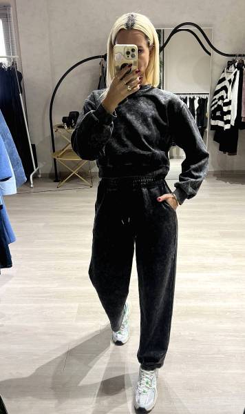 Stay cozy set black