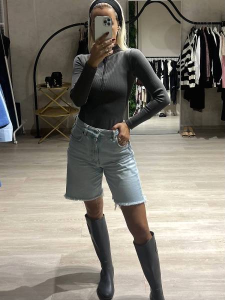 Elan bodysuit grey