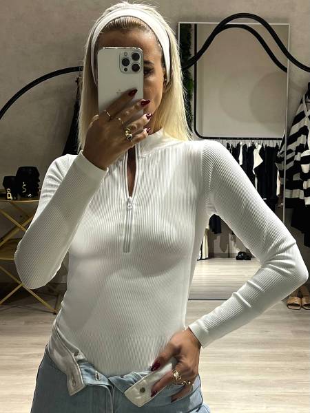 Elan bodysuit white